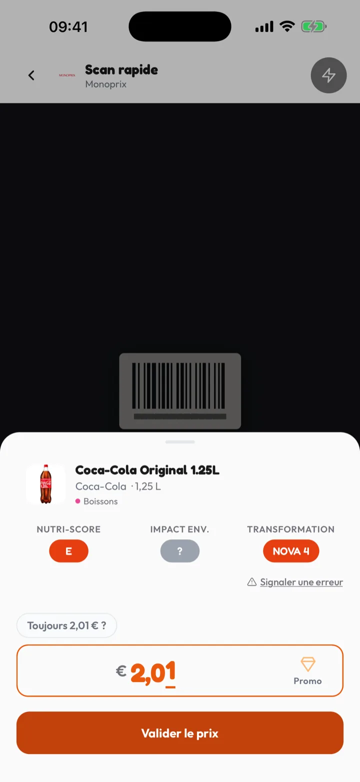 Lotmio - scan de code-barres
